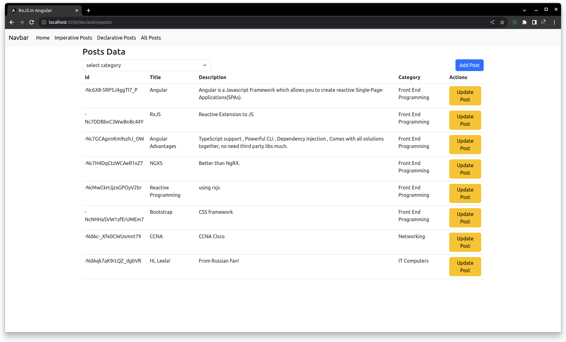 Angular RxJS